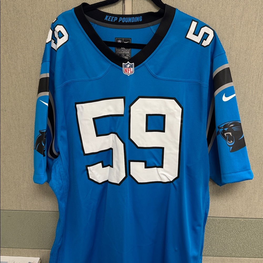 Nike Blue NFL Jersey Carolina Panthers